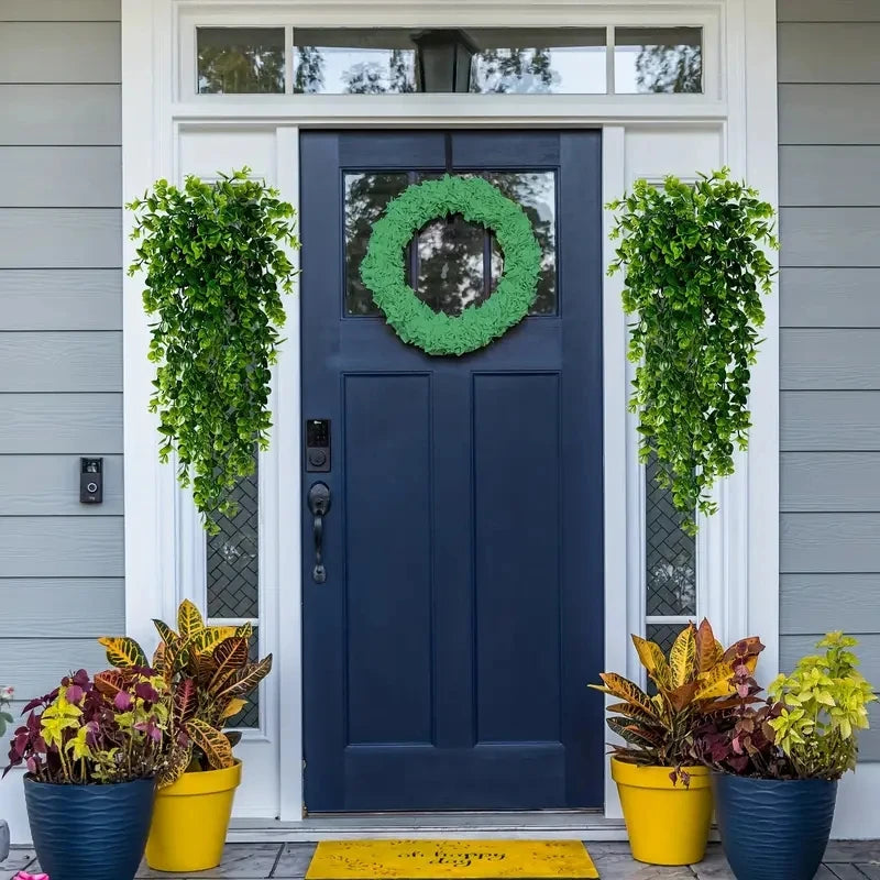 パーティー・ガーデン装飾|造花ユーカリハンギングプラント3個セット(80c)