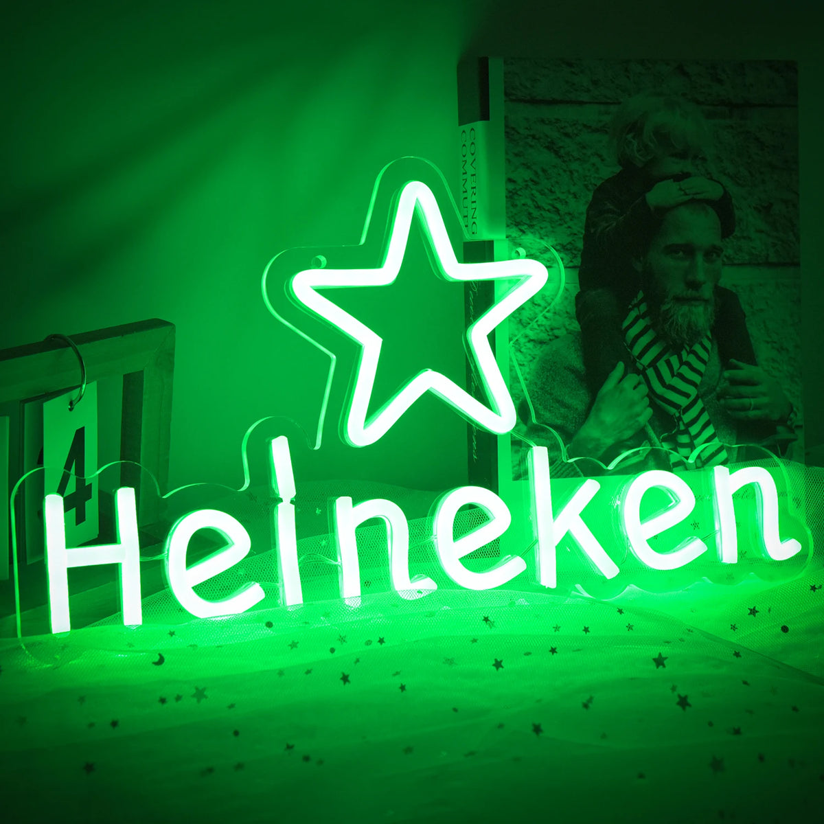 中古品　ヴィンテージ　ネオンサイン　ライト Heineken 中古品 ヴィンテージ ネオンサイン ライト Heineken 中古品