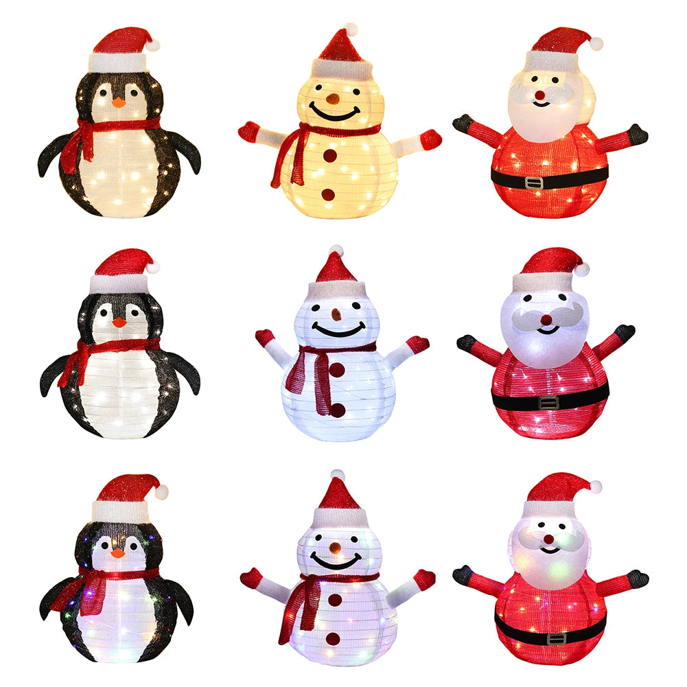 モチーフライト|イベント・クリスマス装飾|LED折りたたみ式デコレーションライト(約60c)