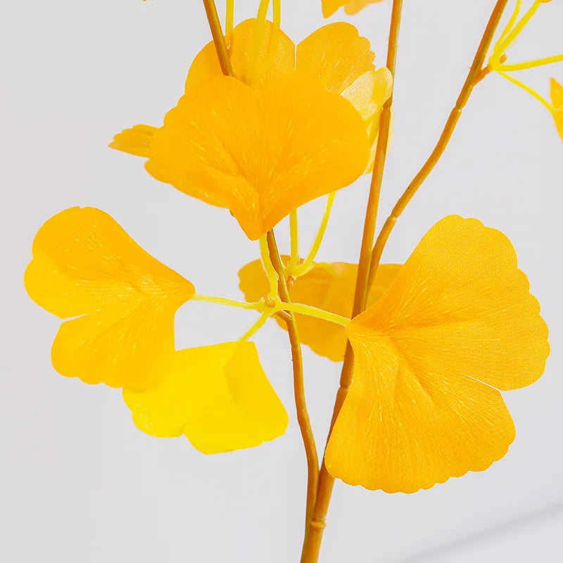 イベント・ハロウィングッズ|90cm 人工観葉植物 イチョウとカエデの葉