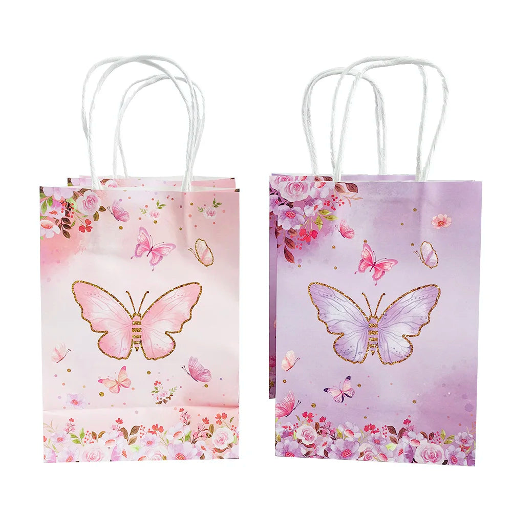 |イベント・ノベルティ用品 | 蝶プリントギフトバッグ | W15×H21×D8c