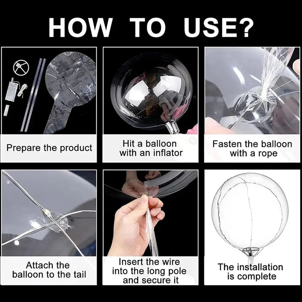 イベント・バルーン装飾 | LEDライトアップバルーンセット  | 12個