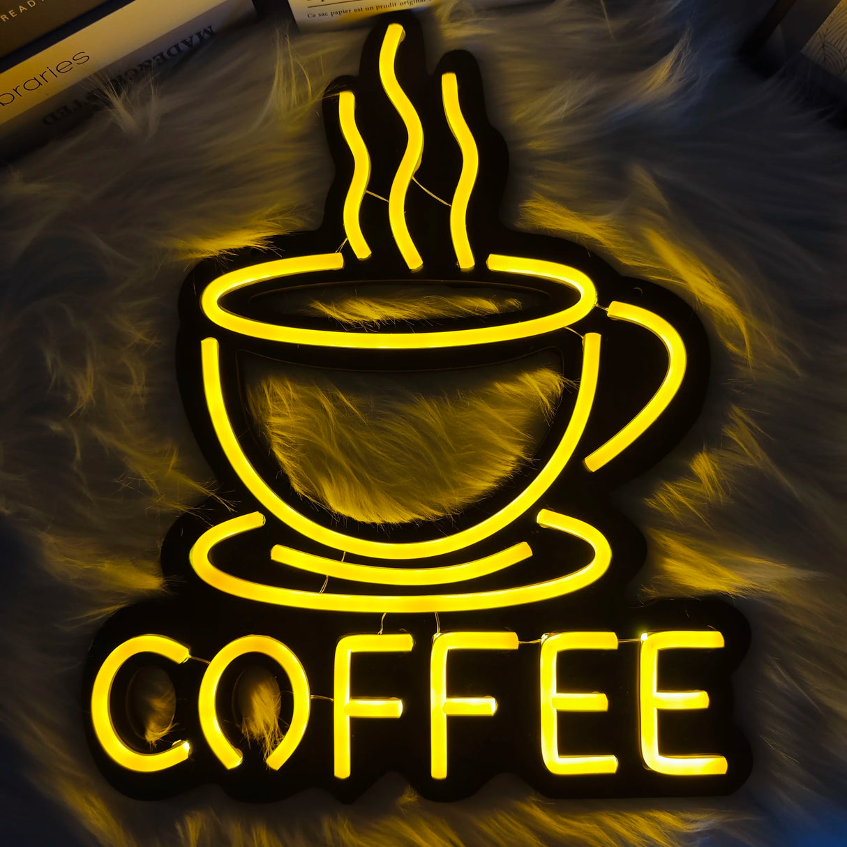 COFFEE LEDネオンサイン(ネオン看板) イエロー