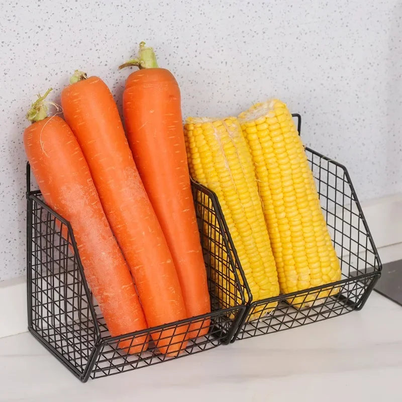 パンチフリー壁掛けキッチン収納ラック