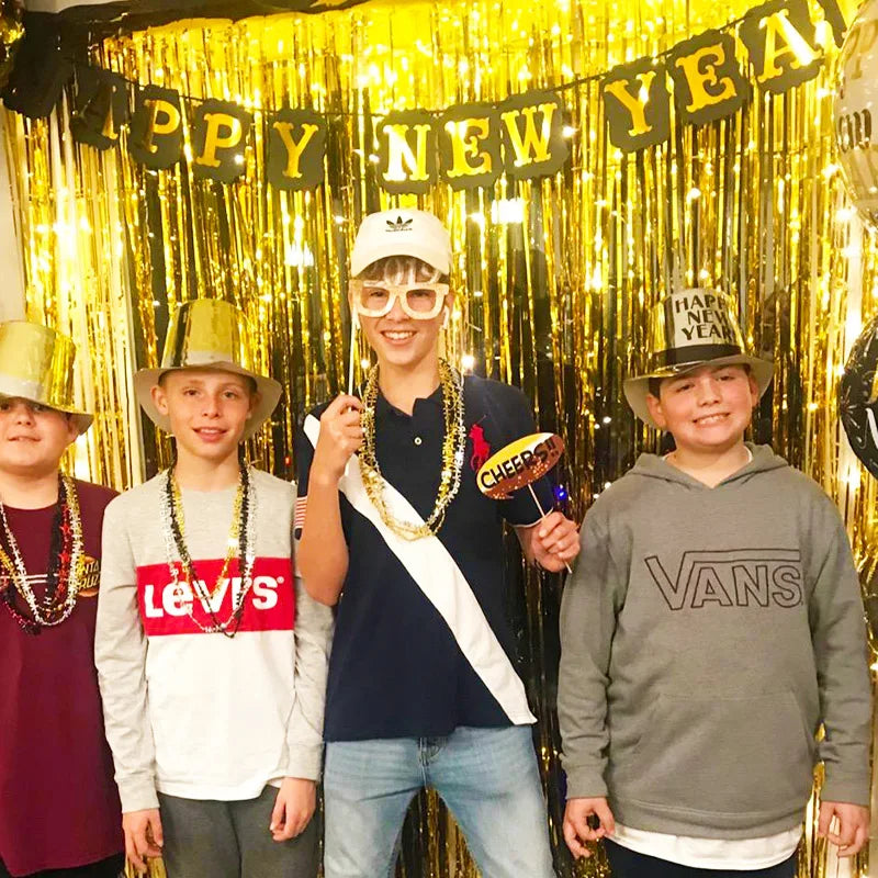 パーティー・インテリア装飾 メタリックカラーカーテン 幅1M 長さ2M 単品