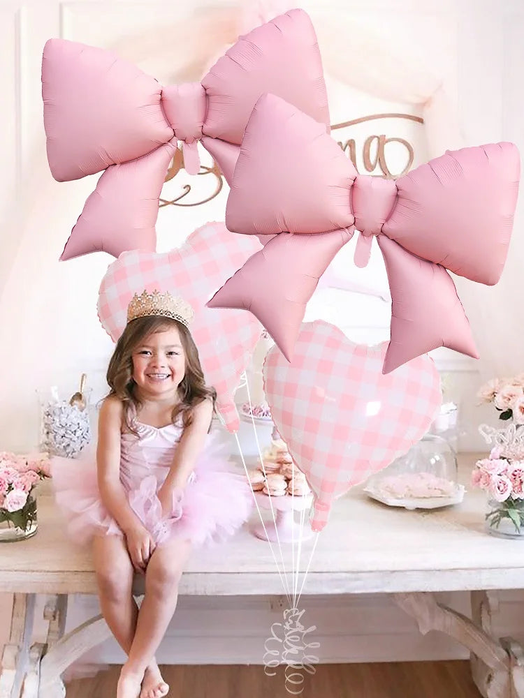 イベント・バルーン装飾 | ピンクリボン&ハートバルーンセット | 4個