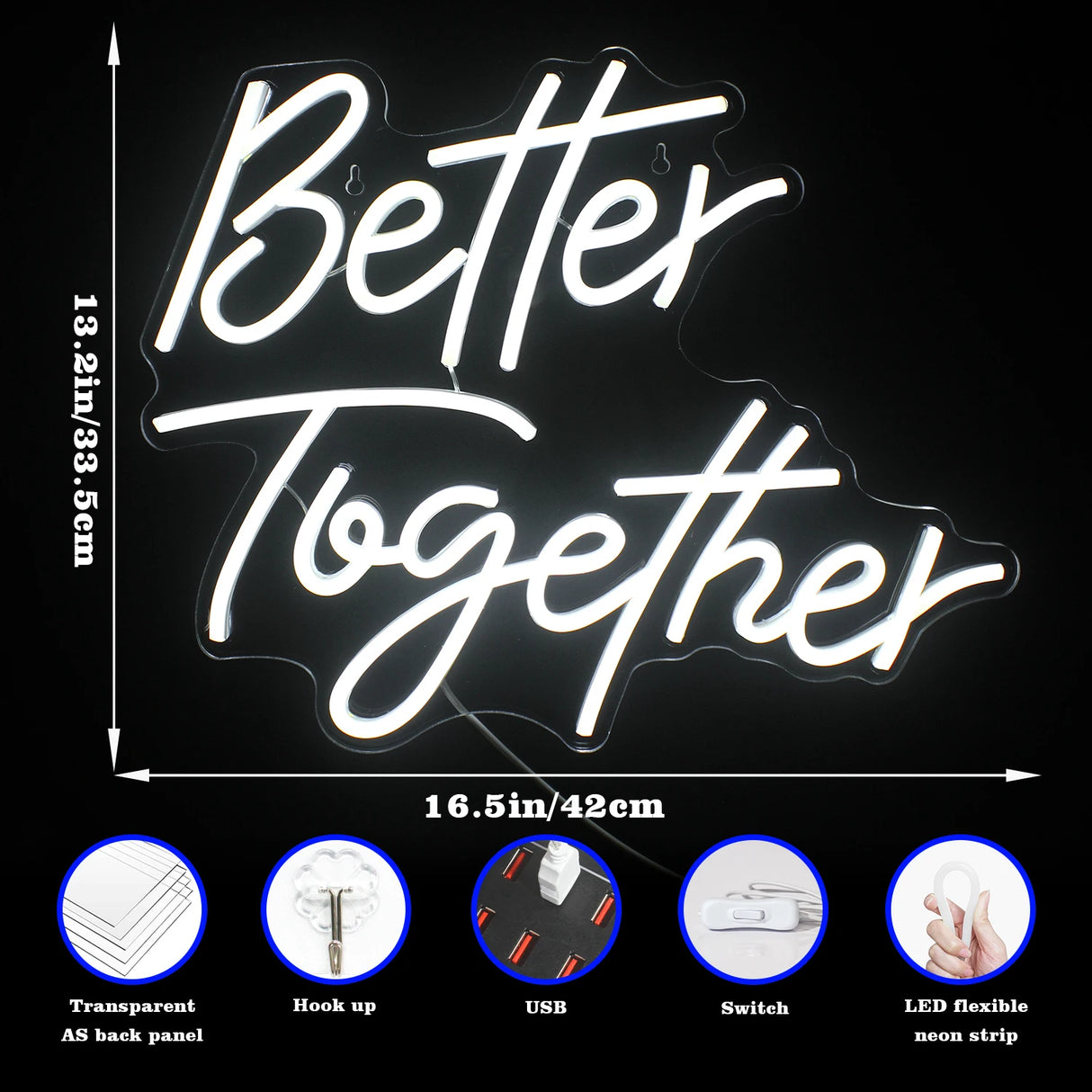 イベント・パーティ装飾 | ネオンサイン LEDライトボード | W42×H33.5㎝