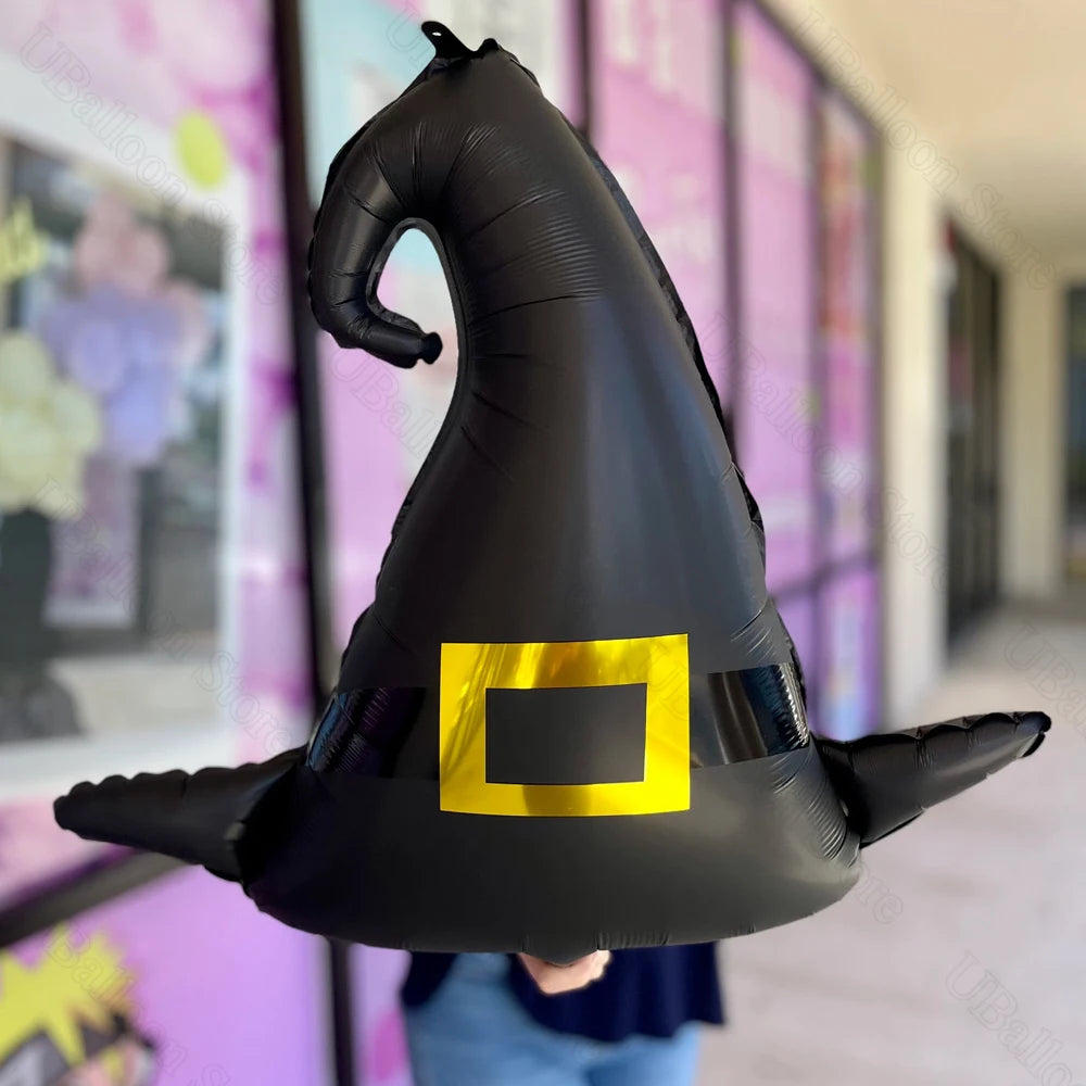 イベント・ハロウィン装飾|魔女の帽子ホイルバルーンセット(1個/2個)