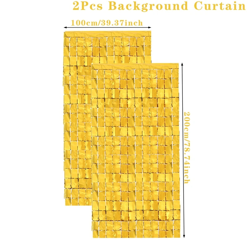 パーティー・インテリア装飾 キラキラ!カーテン ミラーボール風 光反射