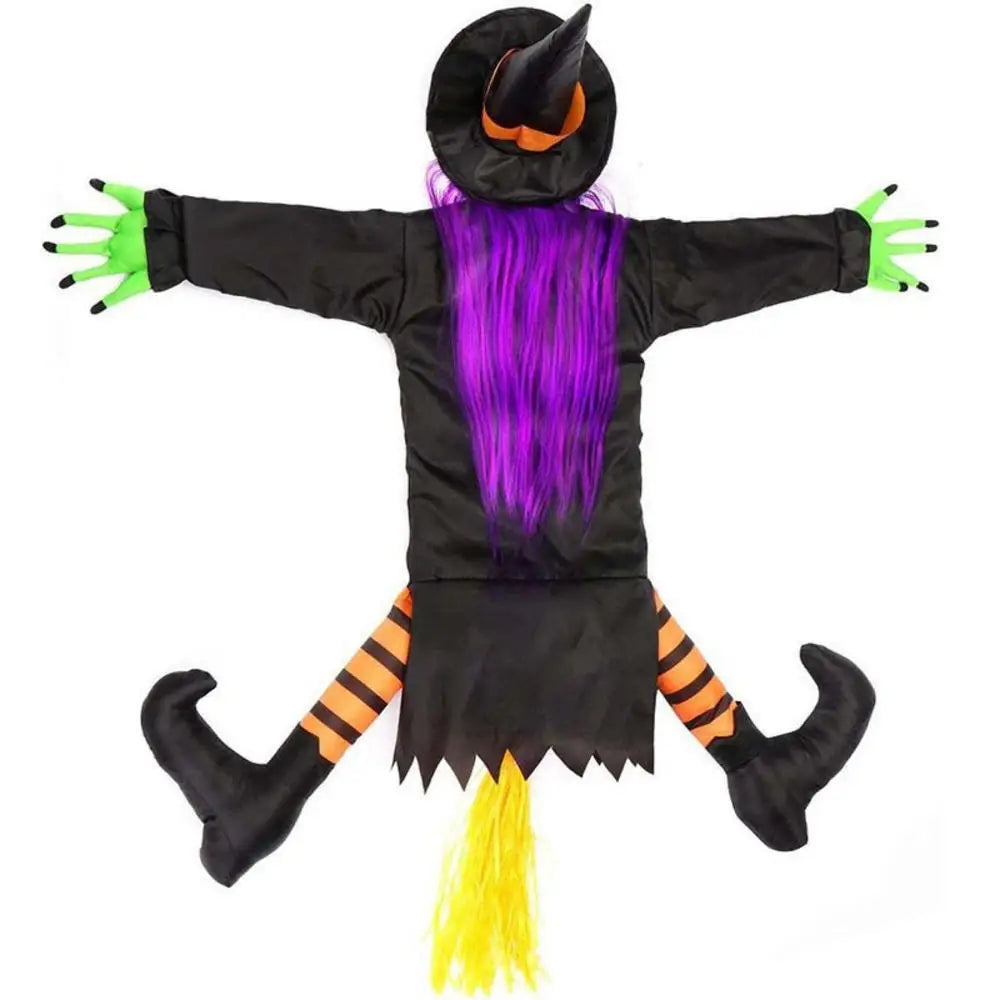 イベント・ハロウィングッズ| 魔女が木にぶつかる屋外装飾