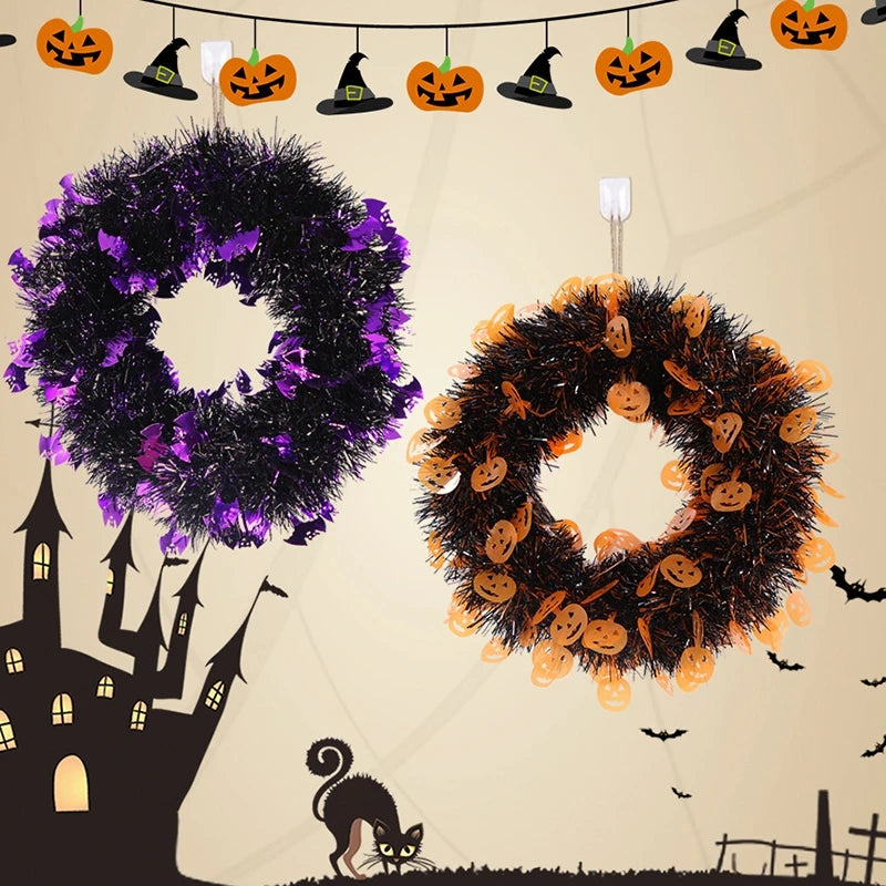 イベント・ハロウィングッズ|リース 吊り下げオーナメント 30cm