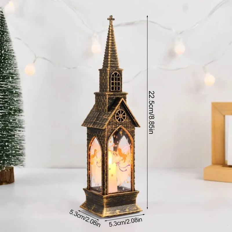 モチーフライト|イベント・クリスマス装飾|LEDナイトライト サンタ&スノーマン(高さ22.5cm)