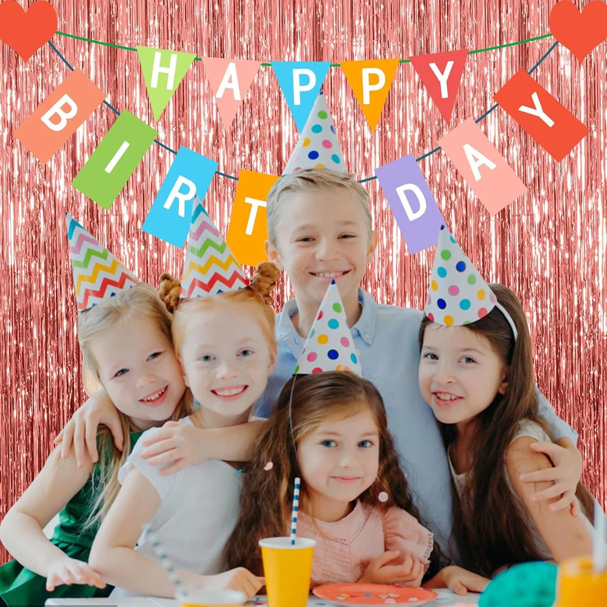 パーティー・インテリア装飾 メタリックカラーカーテン シルバー 幅1M 長さ2M