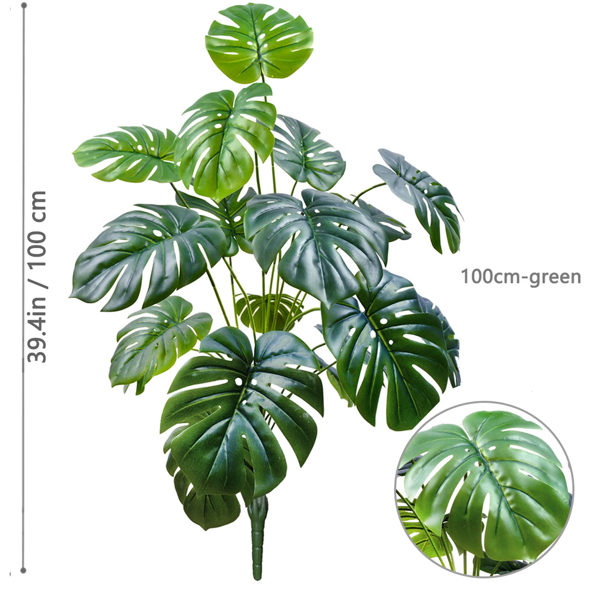 60~103cm・40.55インチ・人工モンステラ・ポトス