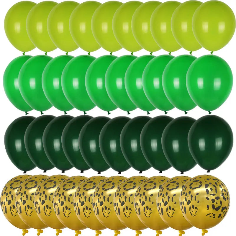 レトロダークグリーンバルーン40個セット