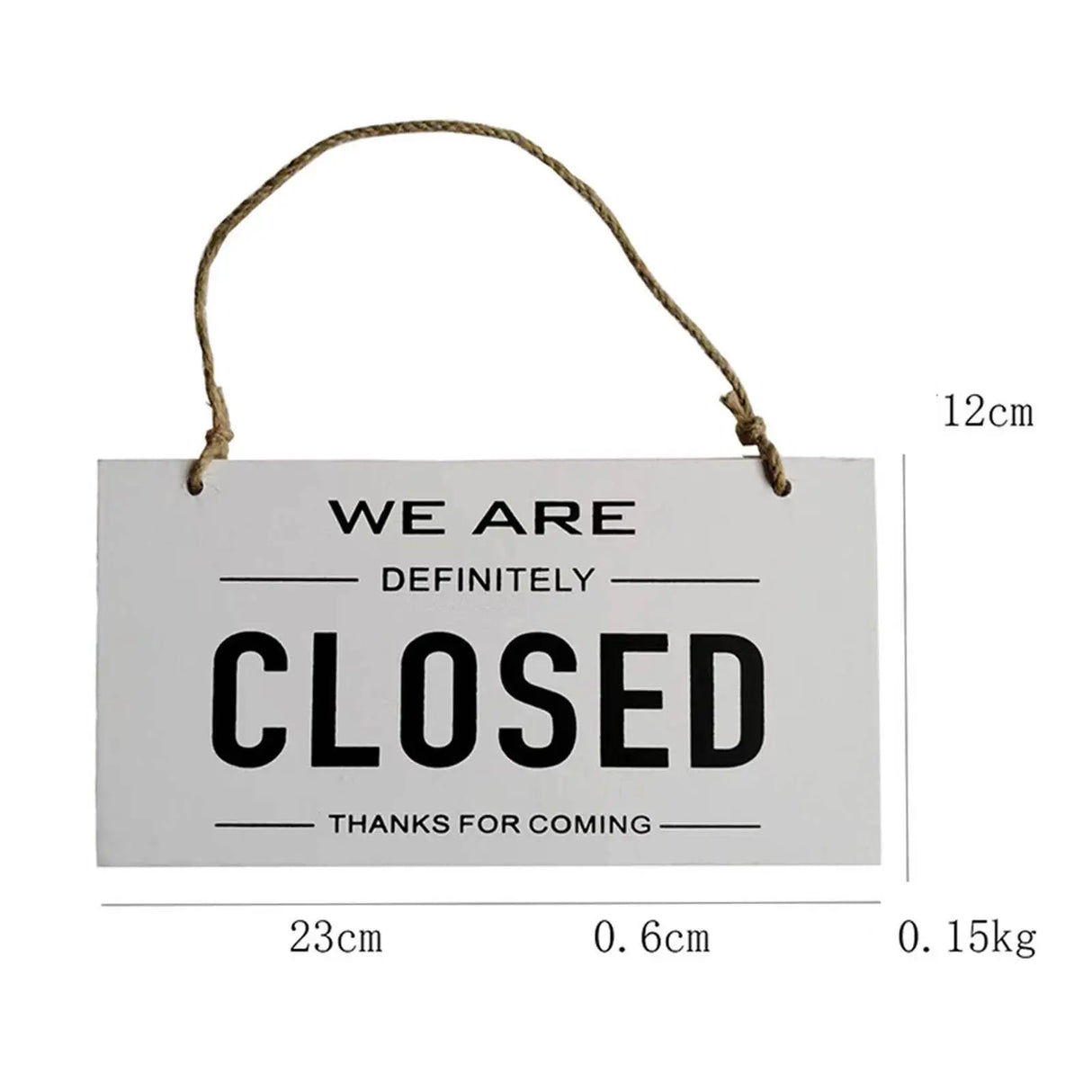 【カフェ風インテリア】木製両面リバーシブル吊り下げ看板(OPEN/CLOSED)