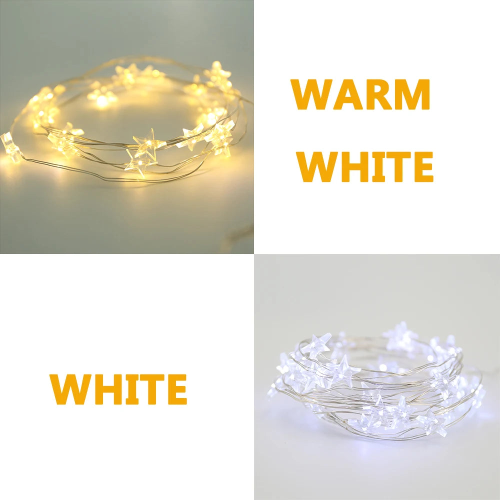 イベント・クリスマス装飾|LED室内装飾用スターライト(2M/4M)