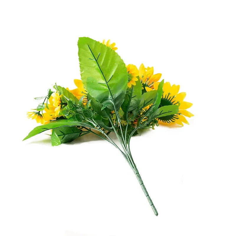 人工ひまわりブーケ・シルクフラワー・デイジー・DIY