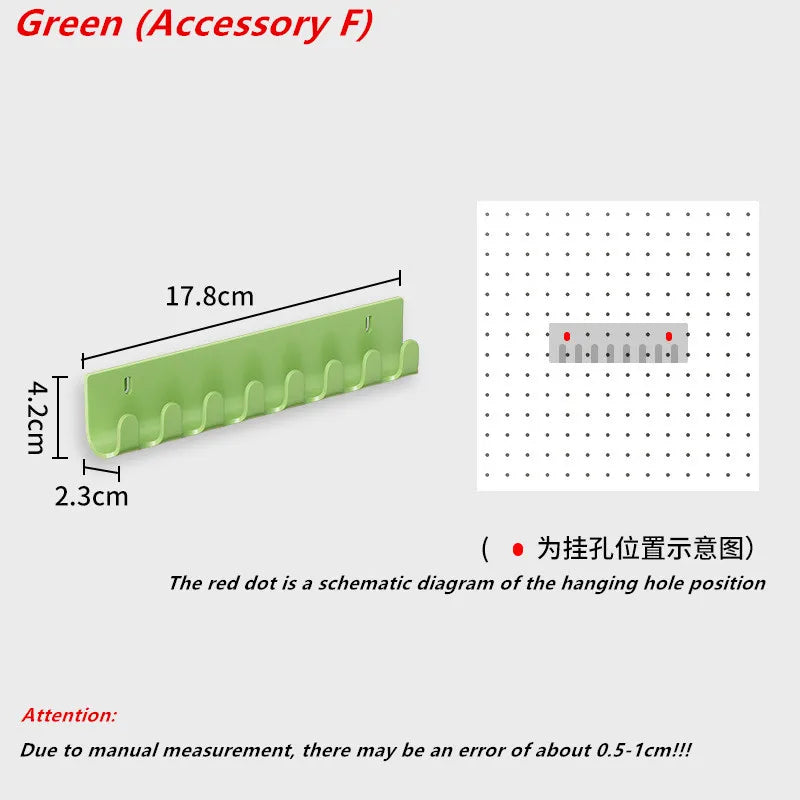 多機能メタルペグボード収納ラック