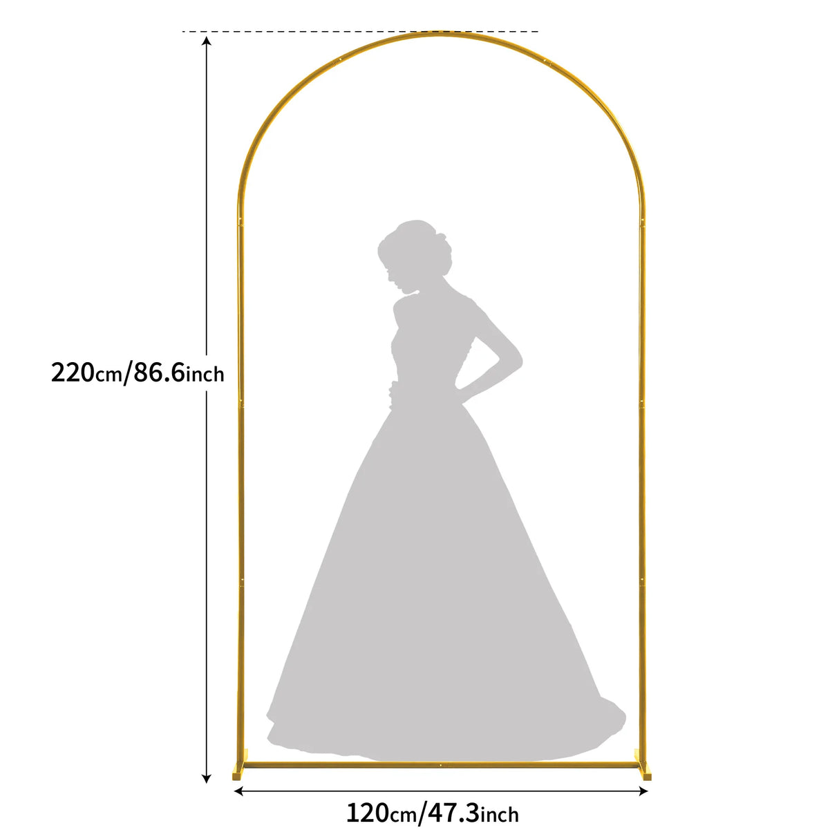 イベント・パーティー装飾 メタル製デコレーションフレーム 5サイズ アーチ型