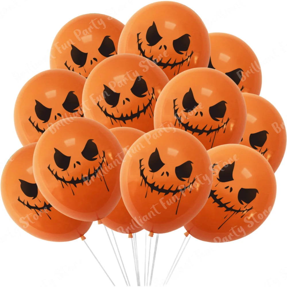 イベント・ハロウィン装飾|ハロウィン柄バルーンセット(12個)