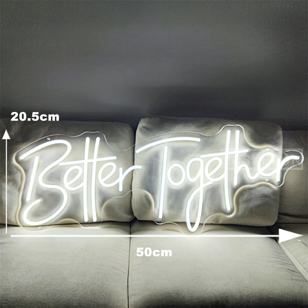 Mr&Mrs/Better Together LED ネオンサイン(ネオン看板)