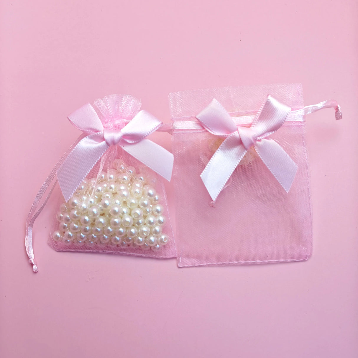 |イベント・ノベルティ用品 |リボン付きオーガンジーきんちゃくバッグセット