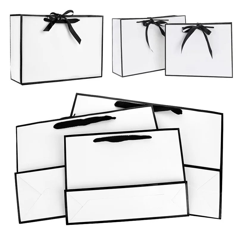 |ノベルティ用品 | リボン付きギフトバッグ5個セット | S/M/L/XL