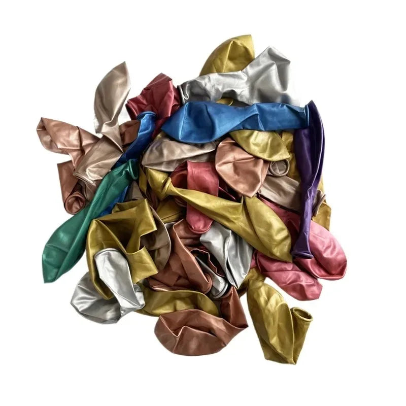 イベント・パーティー装飾| メタリックミックスカラーバルーンセット( 50/100個)