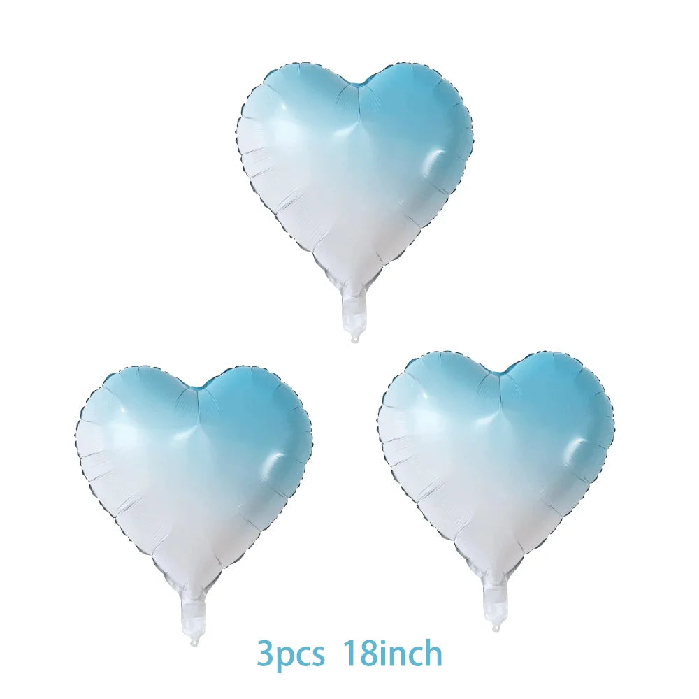 バルーン装飾 数字・バタフライなどレインボーカラーバルーン 誕生日用