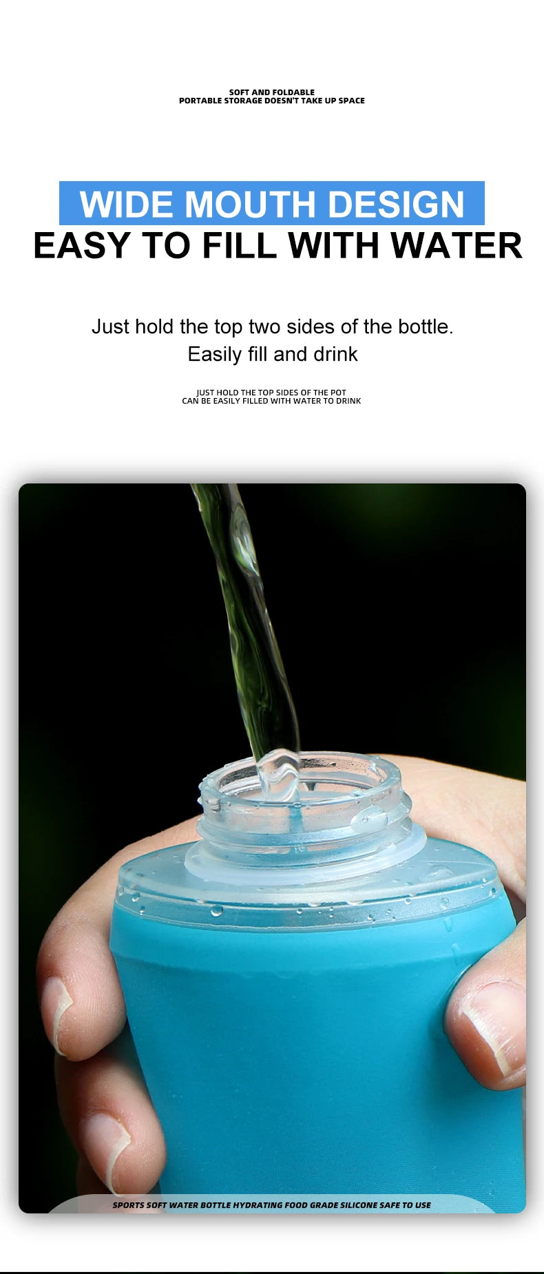 |イベント・ノベルティ用品 |折りたたみ可能!TPUソフトボトル | 250ml/500ml