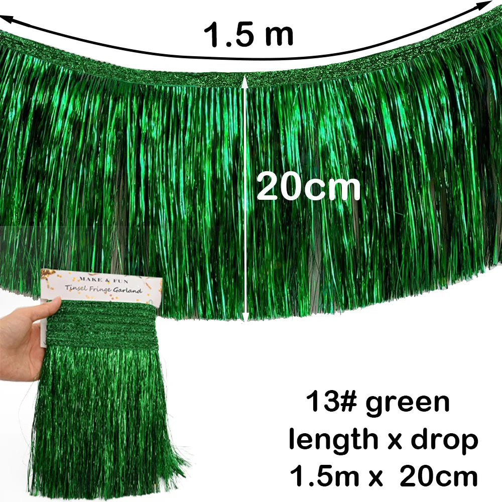 パーティー・インテリア装飾 誕生日用バナー フリンジガーランド 壁面装飾