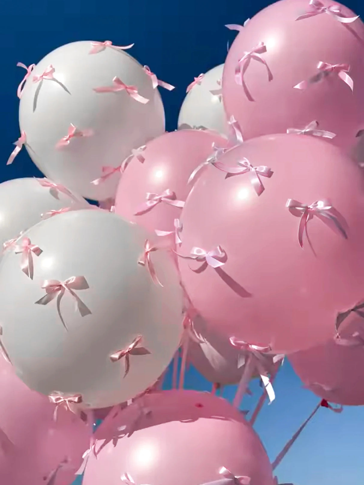 イベント・バルーン装飾|ピンクリボンバルーンセット(70/80個)