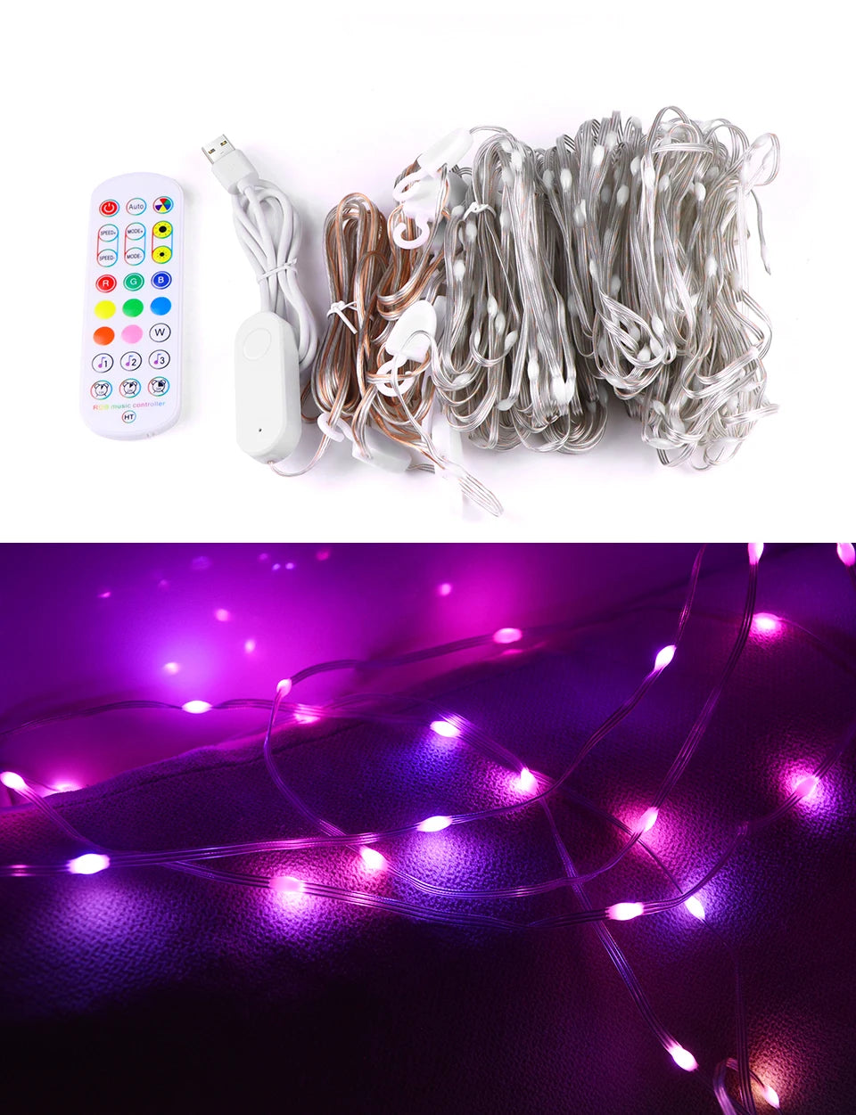 カーテンライト|イベント・クリスマス装飾|LED スマートカーテンライト(幅2M/3M)