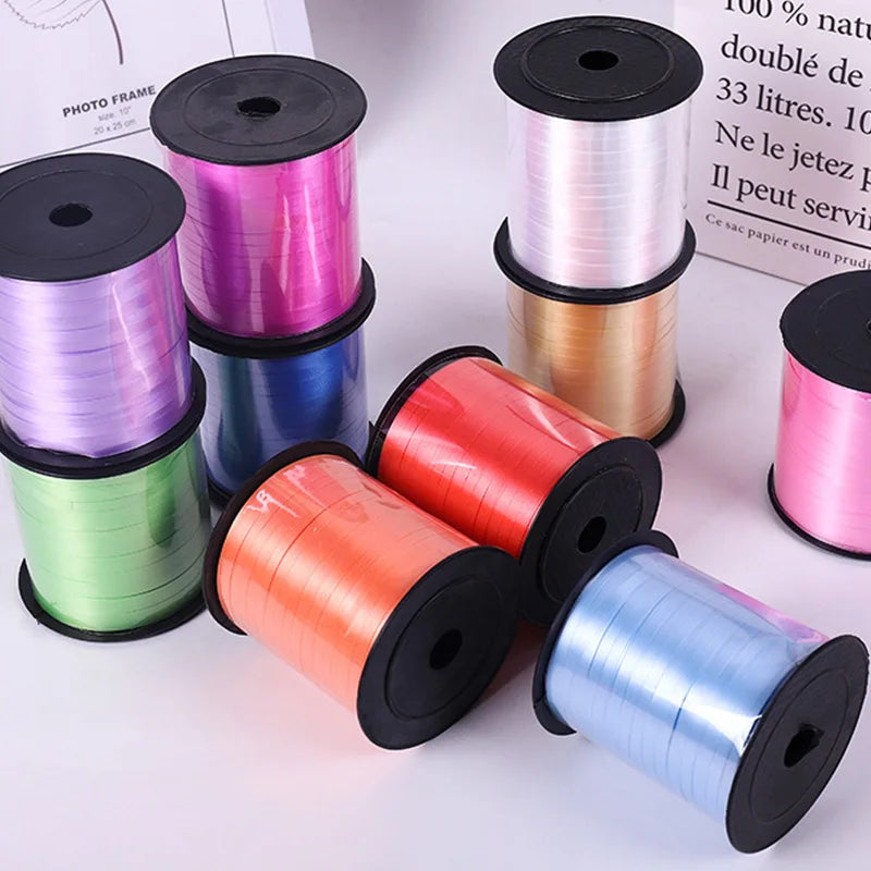 イベント・バルーン装飾 | マルチカラー クラフト用リボン| 230m巻