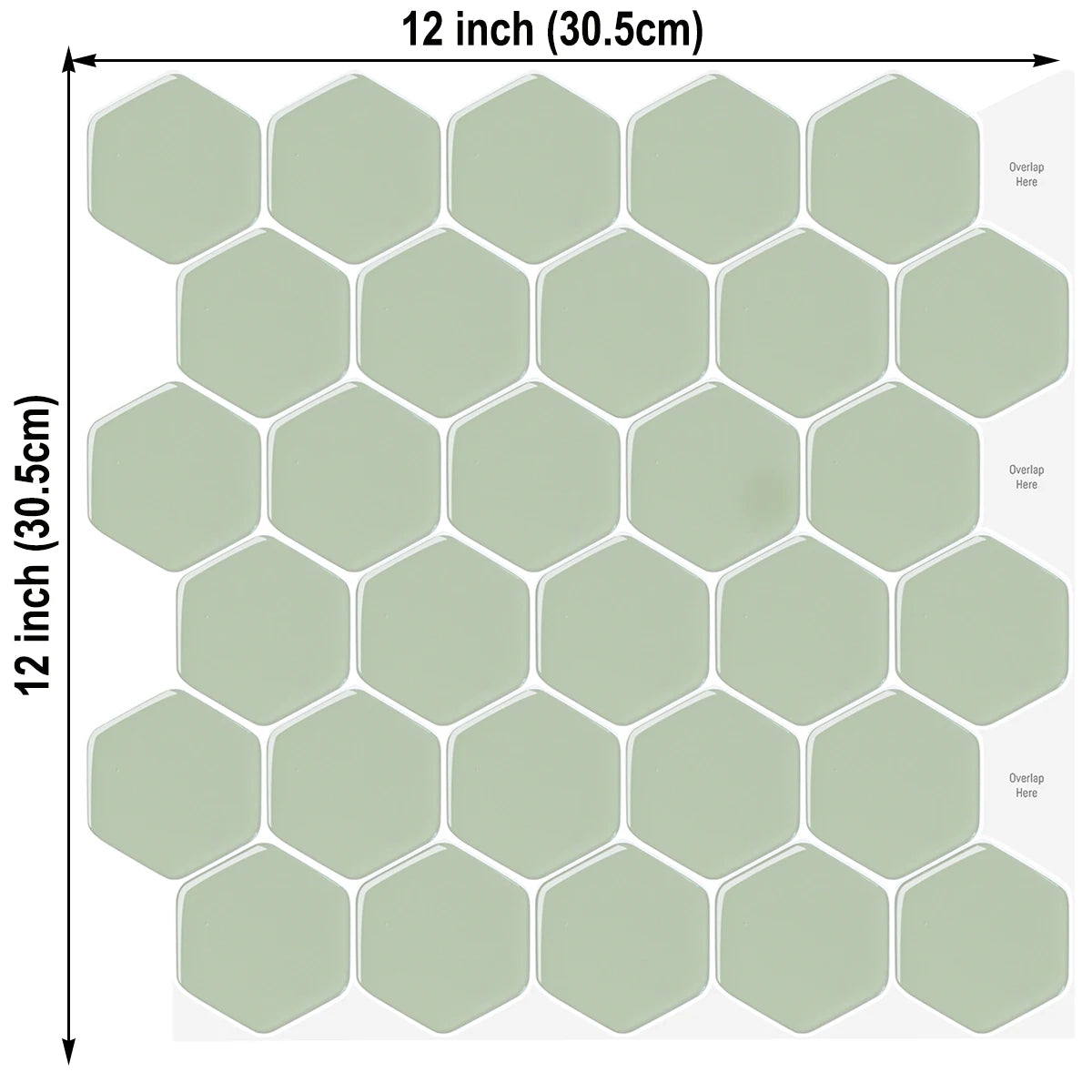 DIY用 レンガ型天然石風ステッカー 30.5×30.5㎝ 1pcs 単品購入可能