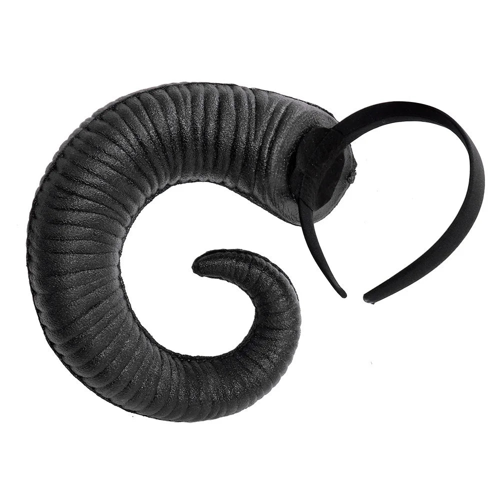 イベント・ハロウィングッズ| リアルな牛の角カチューシャ