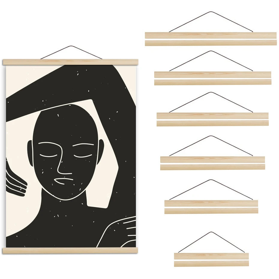 結婚式・インテリア装飾|パインウッドマグネットポスターハンガー