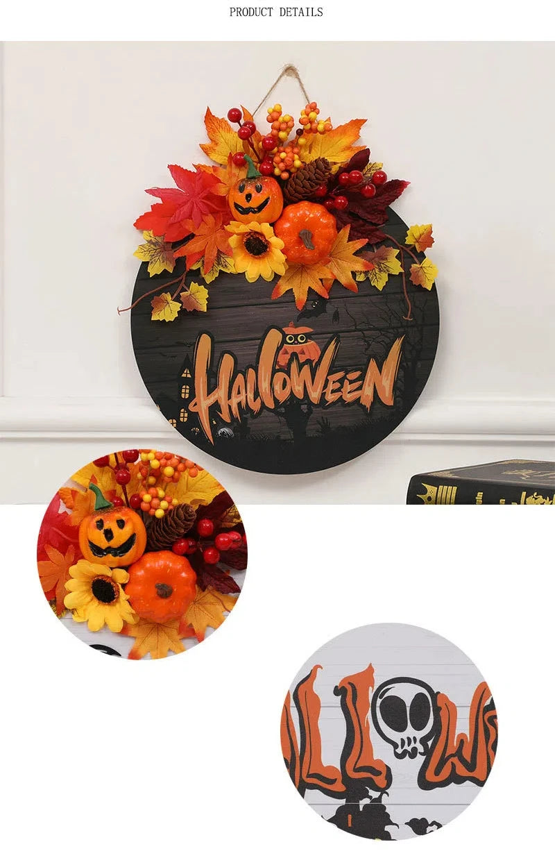 イベント・ハロウィングッズ|パンプキン&メープルリーフガーランド