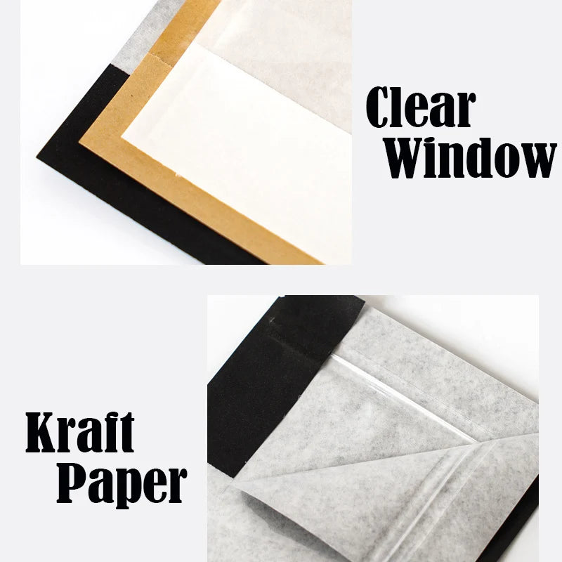 |イベント・ノベルティ用品 | 透明窓・ジッパー付きクラフト製ギフトバック