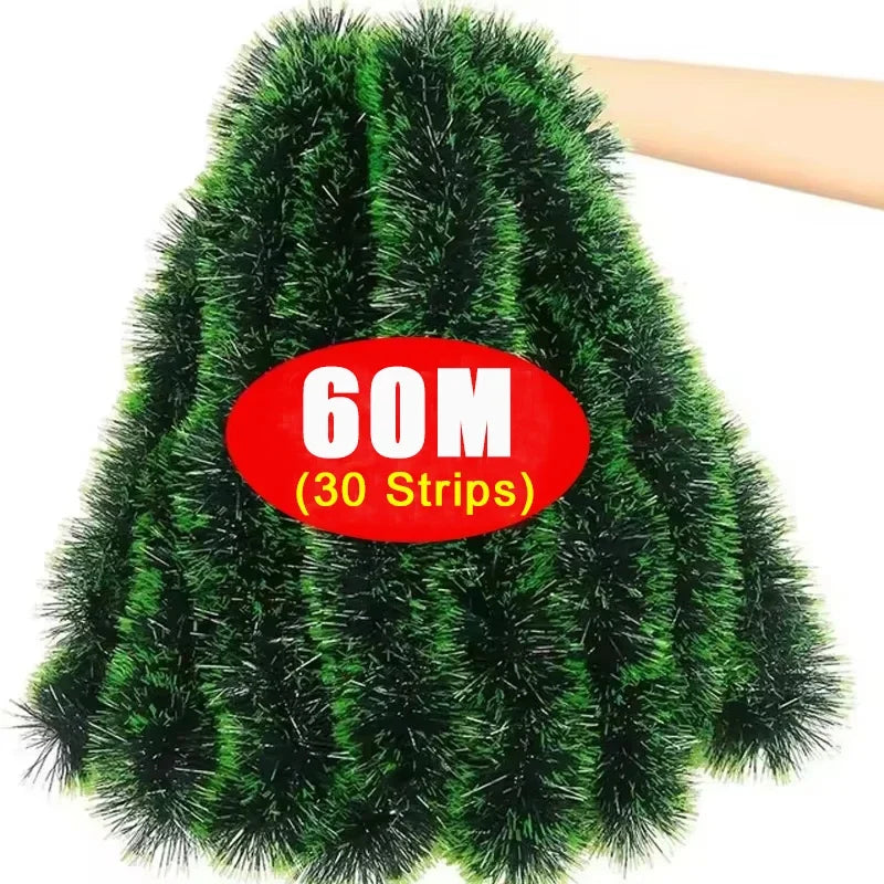 イベント・クリスマス装飾|ティンセルリボンガーランド