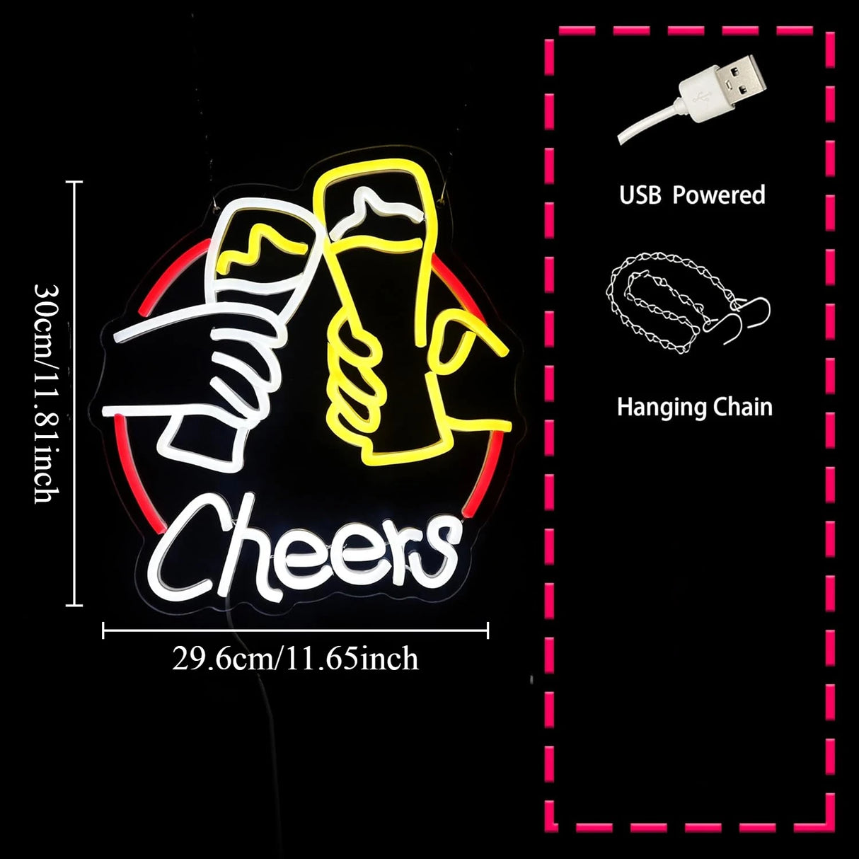 ビールLEDネオンサイン(ネオン看板) 壁装飾ライト