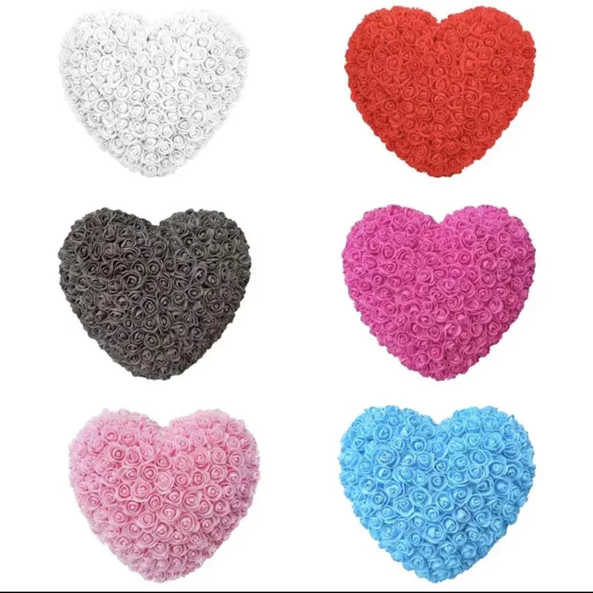 パーティー・インテリア装飾|造花ハート型ローズデコレーション(25c)