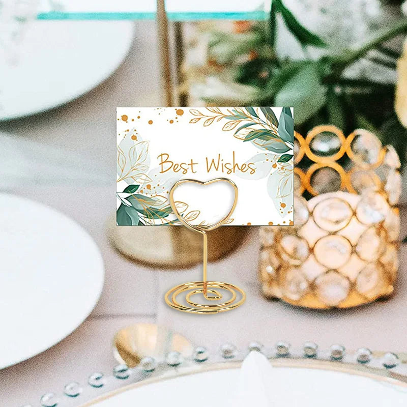 イベント・結婚式装飾|金属製プレースカードホルダー 10個セット