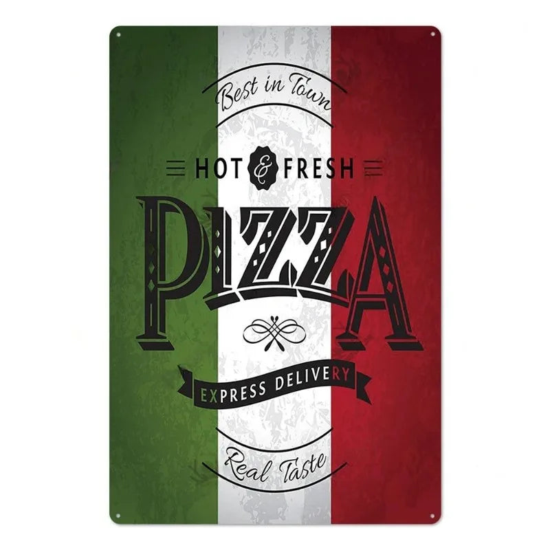 ファーストフードヴィンテージブリキ看板