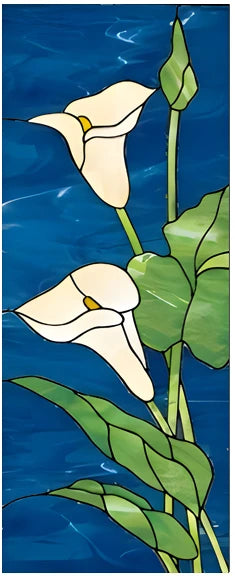 【UVカット・静電気吸着タイプ】ステンドグラス風 ウィンドウフィルム(7パターン)