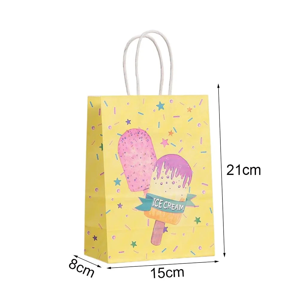 |ノベルティ用品 | アイスクリーム柄ギフトバッグ| W15×H21×D8