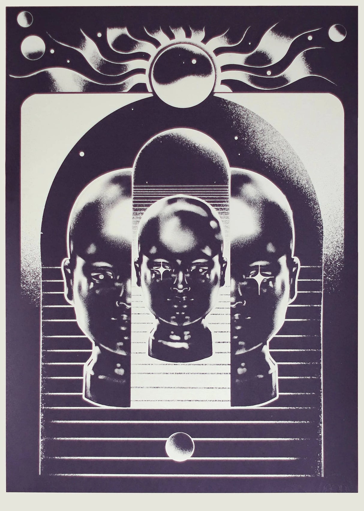 イベント・ハロウィングッズ|抽象未来主義キャンバスアートポスター