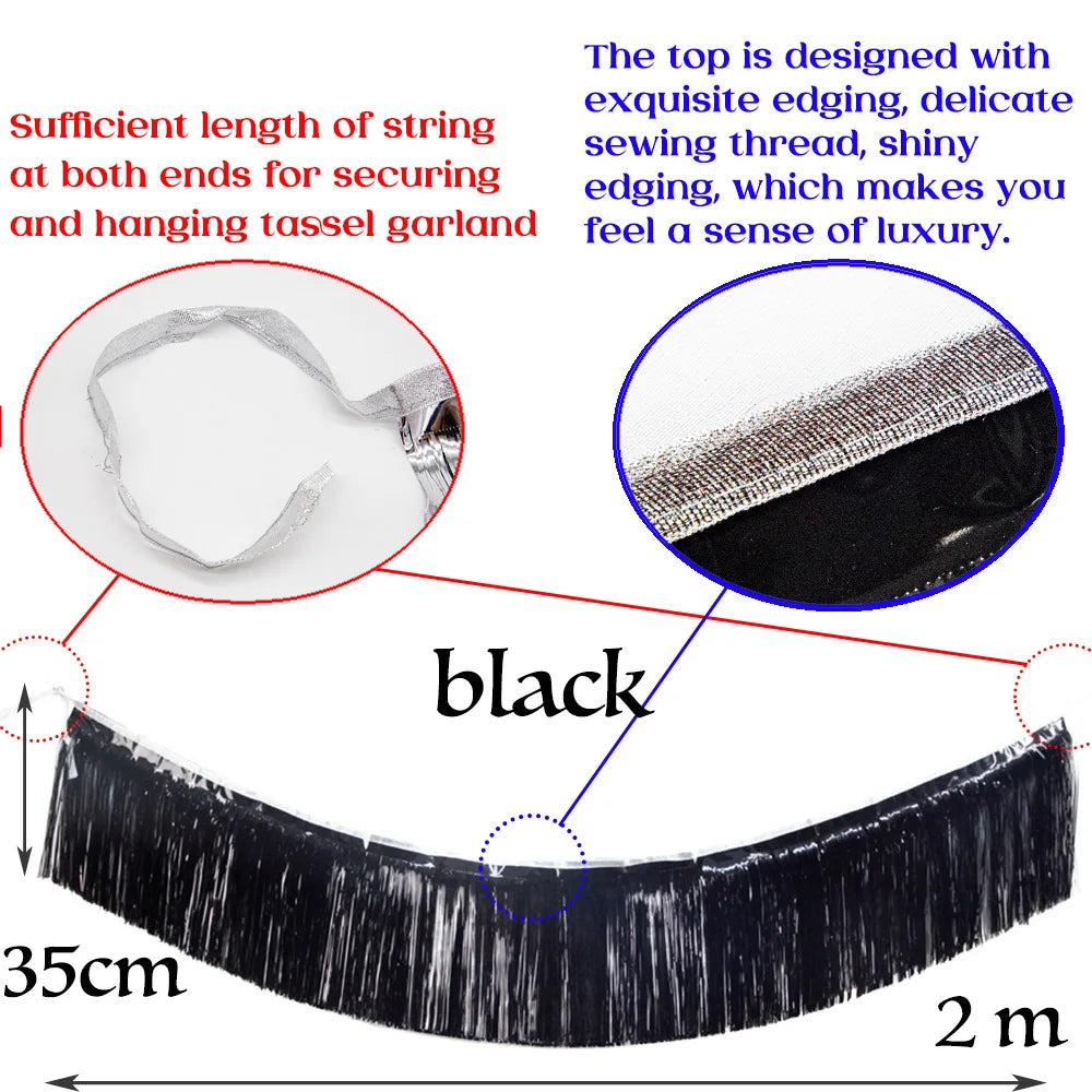 クリスマスガーランド|イベント・クリスマス装飾|プレミアムホイルガーランド2M 4層デコレーション