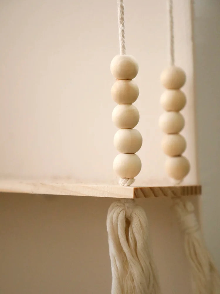 木製壁掛けラック 植物シェルフ ホームデコ